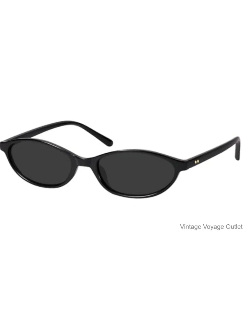Vintage Oval Sunglasses UV400 Protection Lightweight Thin Frame